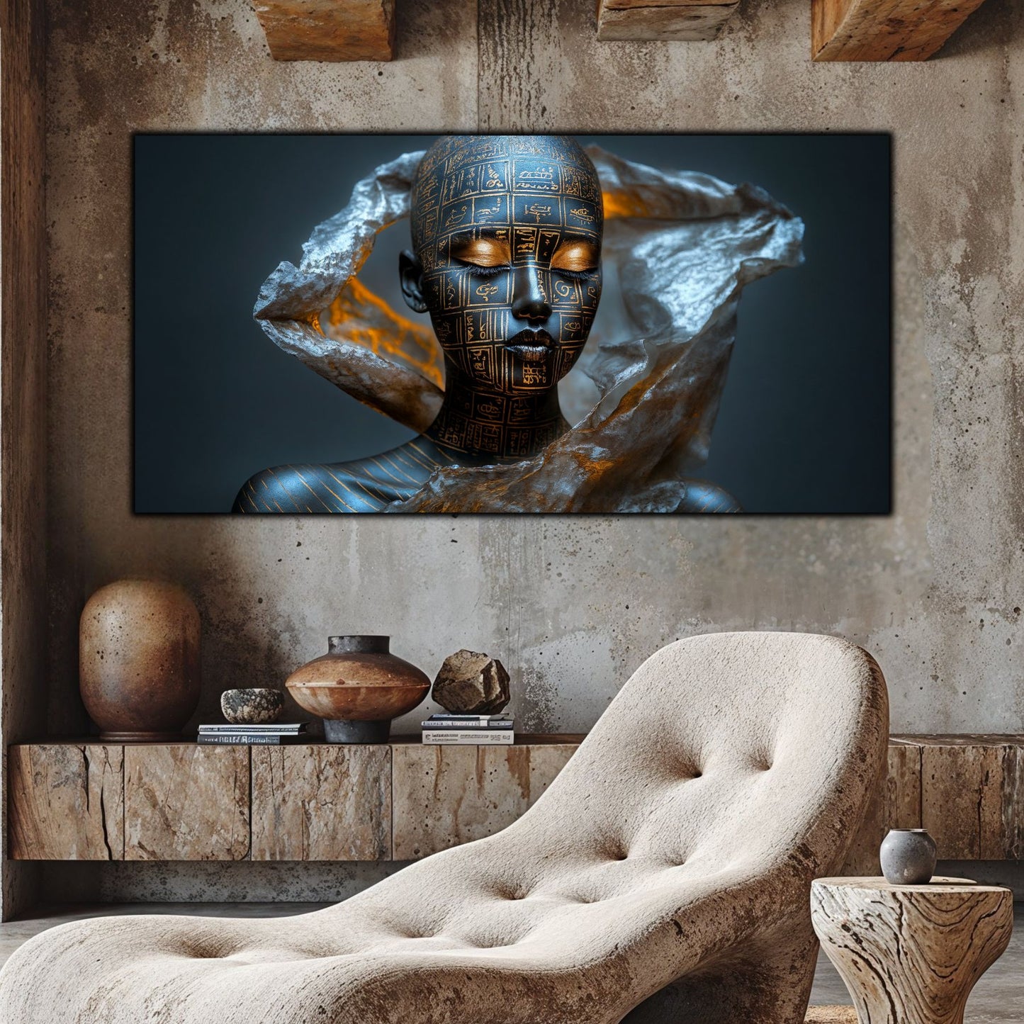 Tablou Sticla Securizata – Tablou Elegant pt Dormitor si Living - Dark StarDust No29