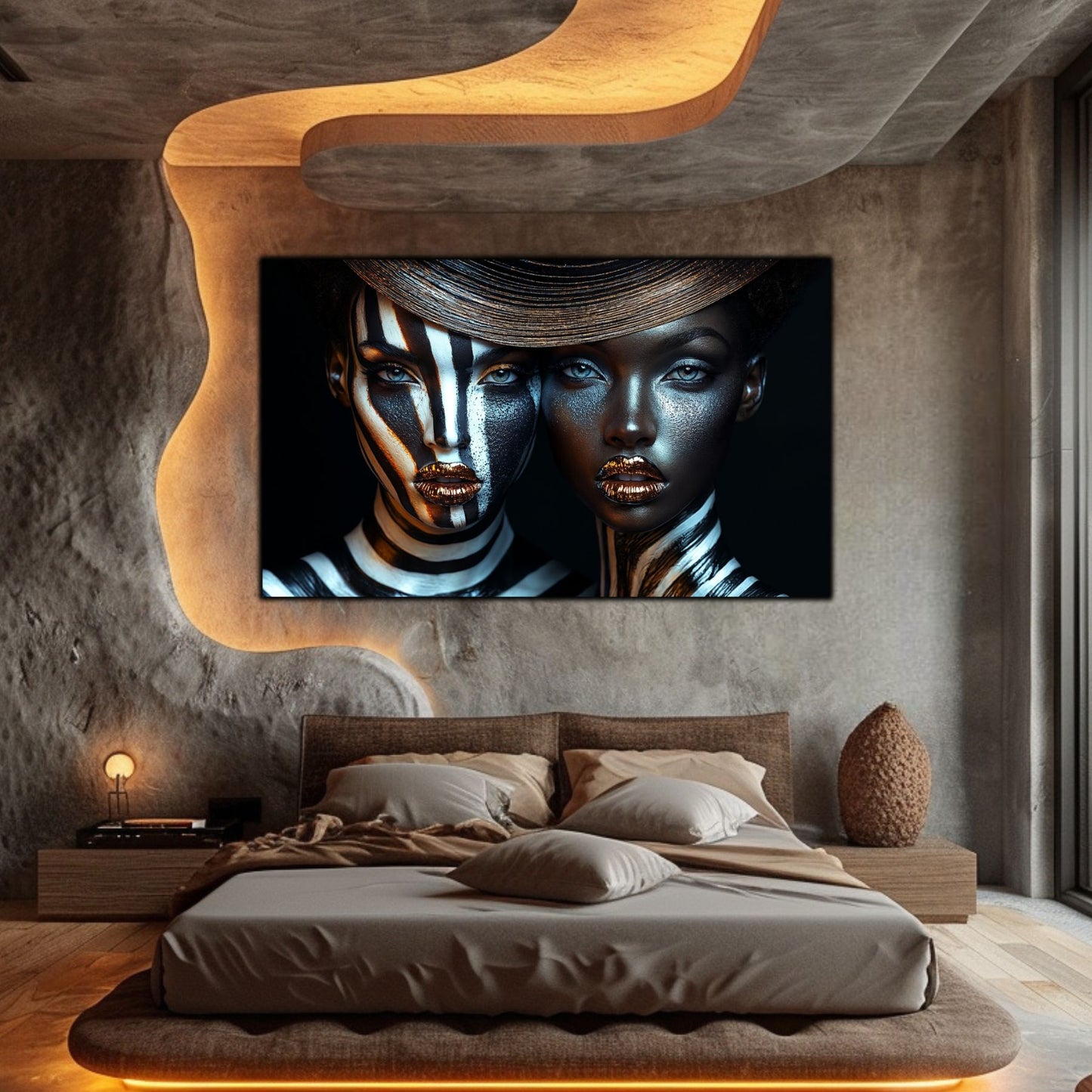 Dark Glow - Tablou Decorativ Contemporan si Abstract - NO08