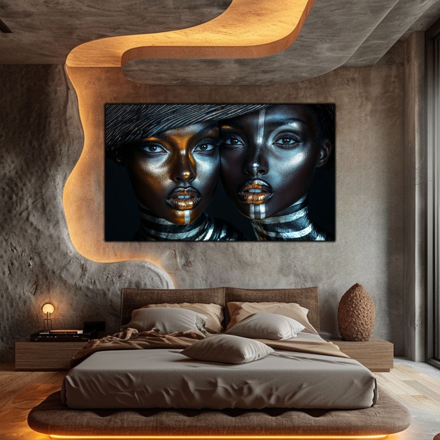Dark Glow - Tablou Decorativ Contemporan si Abstract - NO18