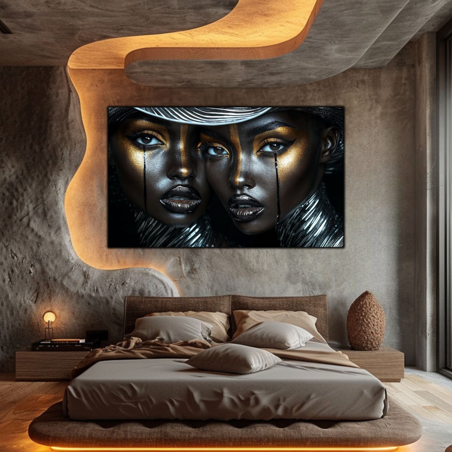 Dark Glow - Tablou Decorativ Contemporan si Abstract - NO19