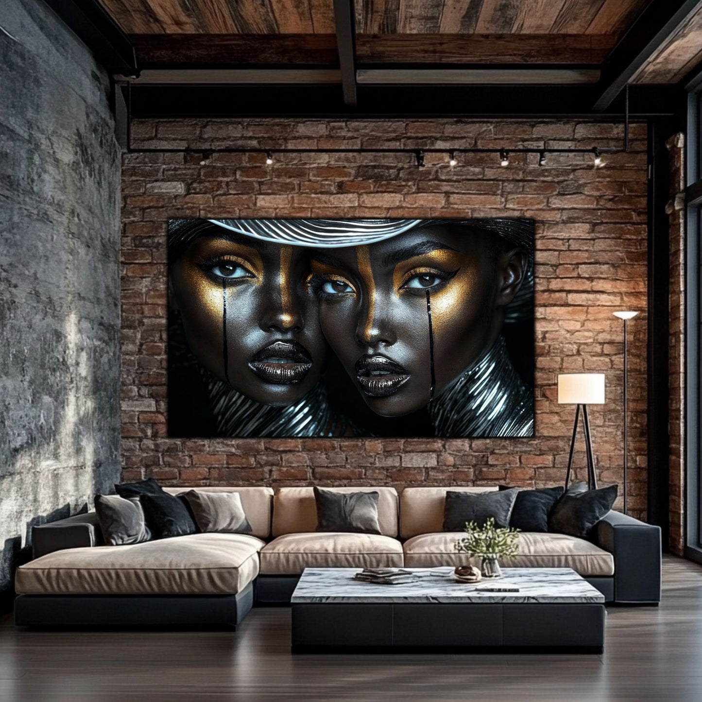 Dark Glow - Tablou Decorativ Contemporan si Abstract - NO19
