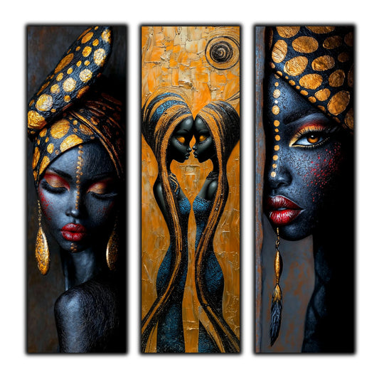 Set Modern de 3 Tablouri pe Sticla Securizata - Decor Elegant pt Living