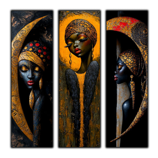 Set Modern de 3 Tablouri pe Sticla Securizata - Decor Elegant pt Living