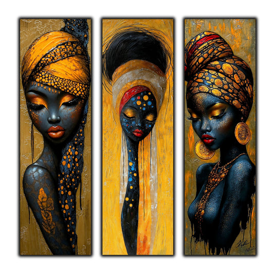 Set Modern de 3 Tablouri pe Sticla Securizata - Decor Elegant pt Living