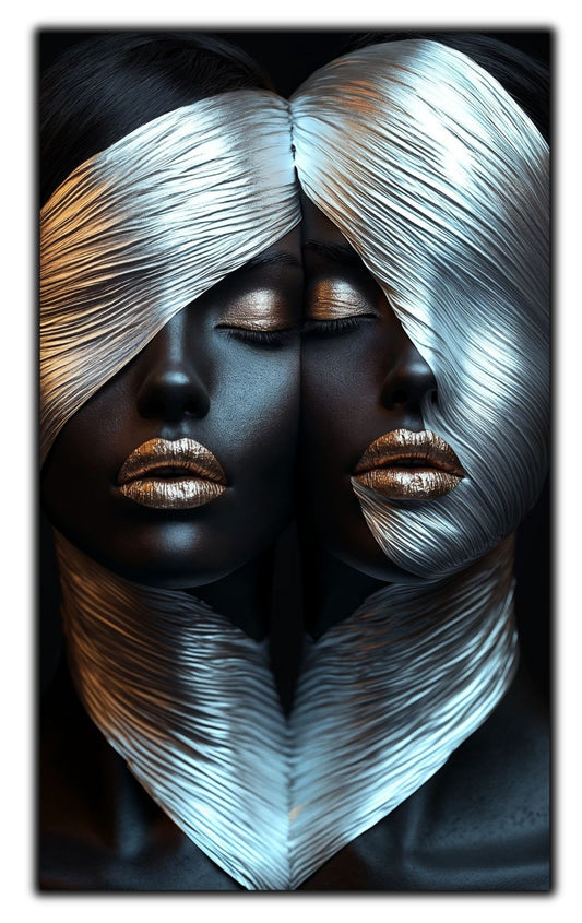 Tablou Decorativ pt Living - Print UV pe Sticla - „Silken Silence” - No03