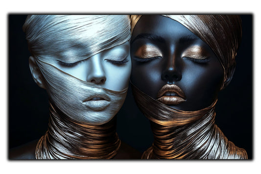 Tablou Decorativ pt Living - Print UV pe Sticla - „Silken Silence” - No08