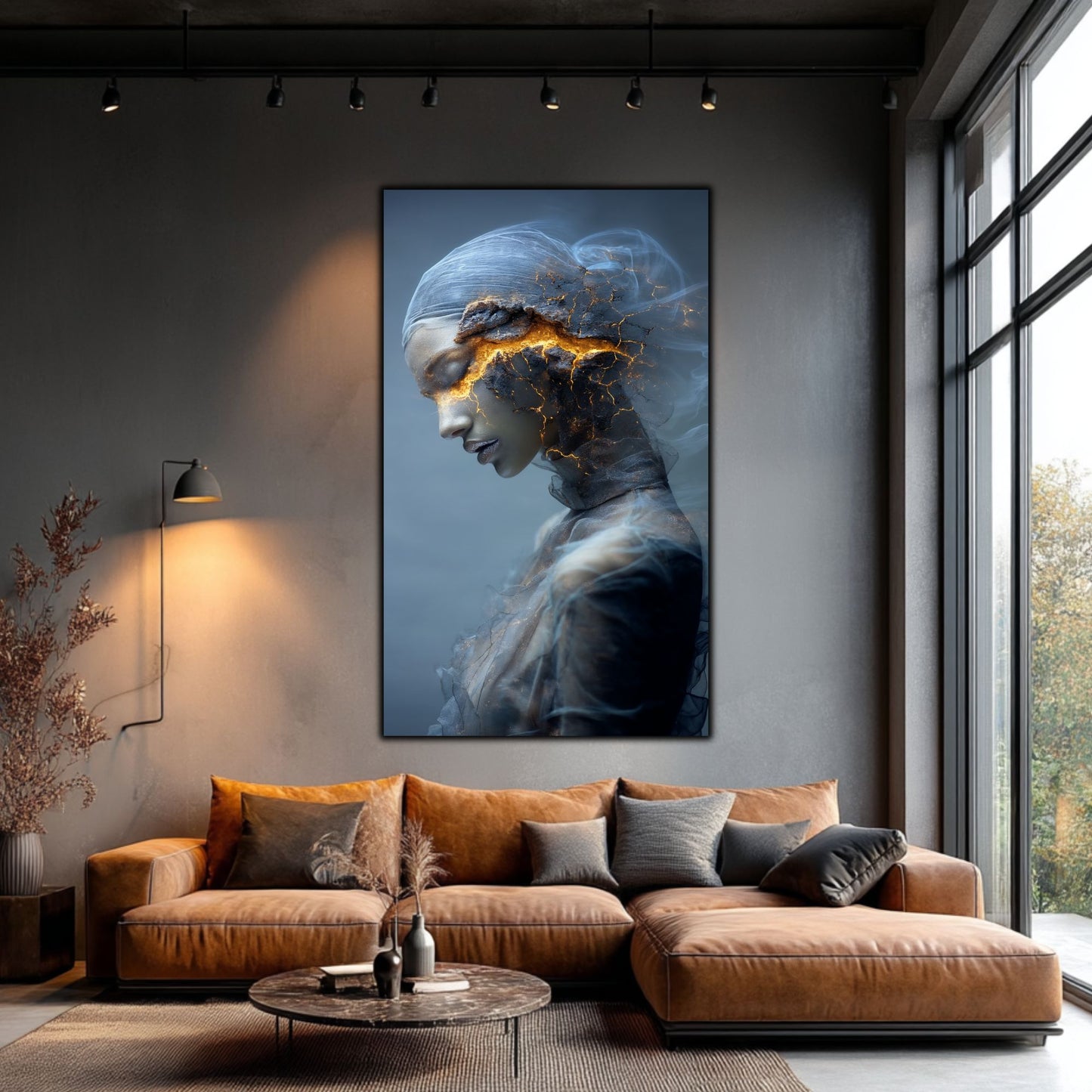 Tablou Decorativ Premium pe Sticla Securizata - „Fractured Dream” - No01