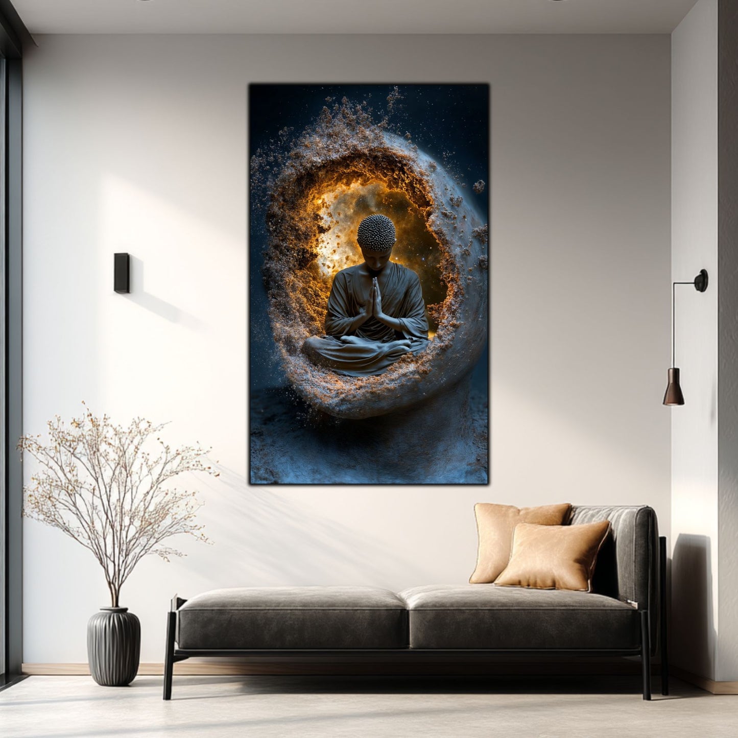 Tablou Decorativ pe Sticla Securizata – Ideal pt Dormitor si Living - Beyond Stardust No07