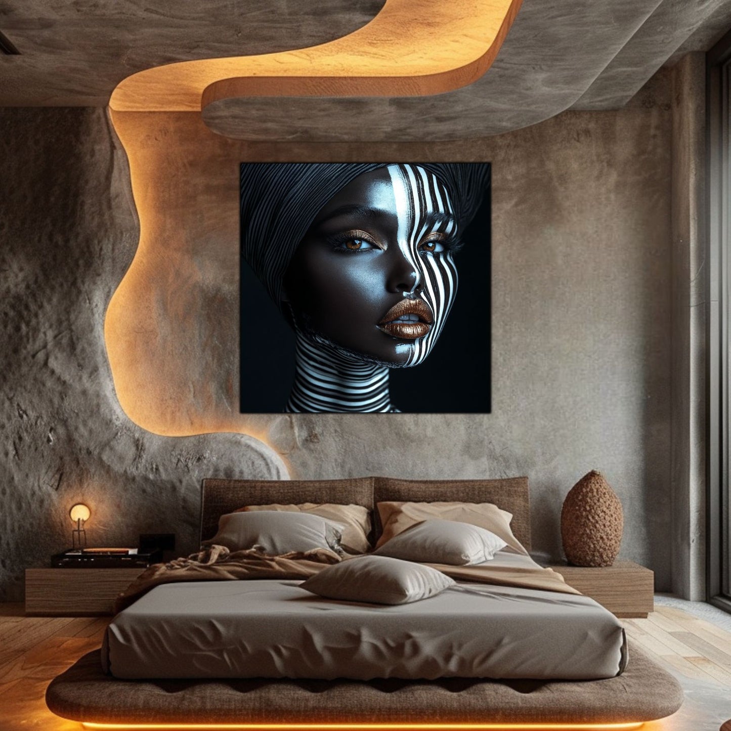 Dark Glow - Tablou Decorativ pt Peretele Livingului Modern - NO01