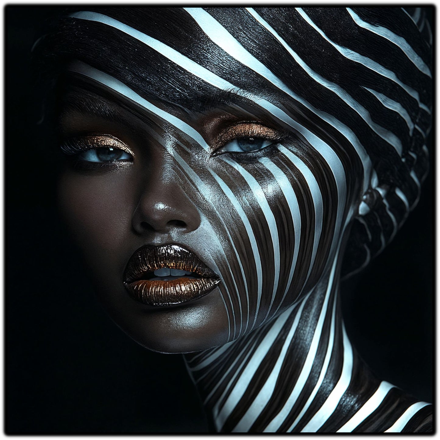 Dark Glow - Tablou Decorativ pt Peretele Livingului Modern - NO03