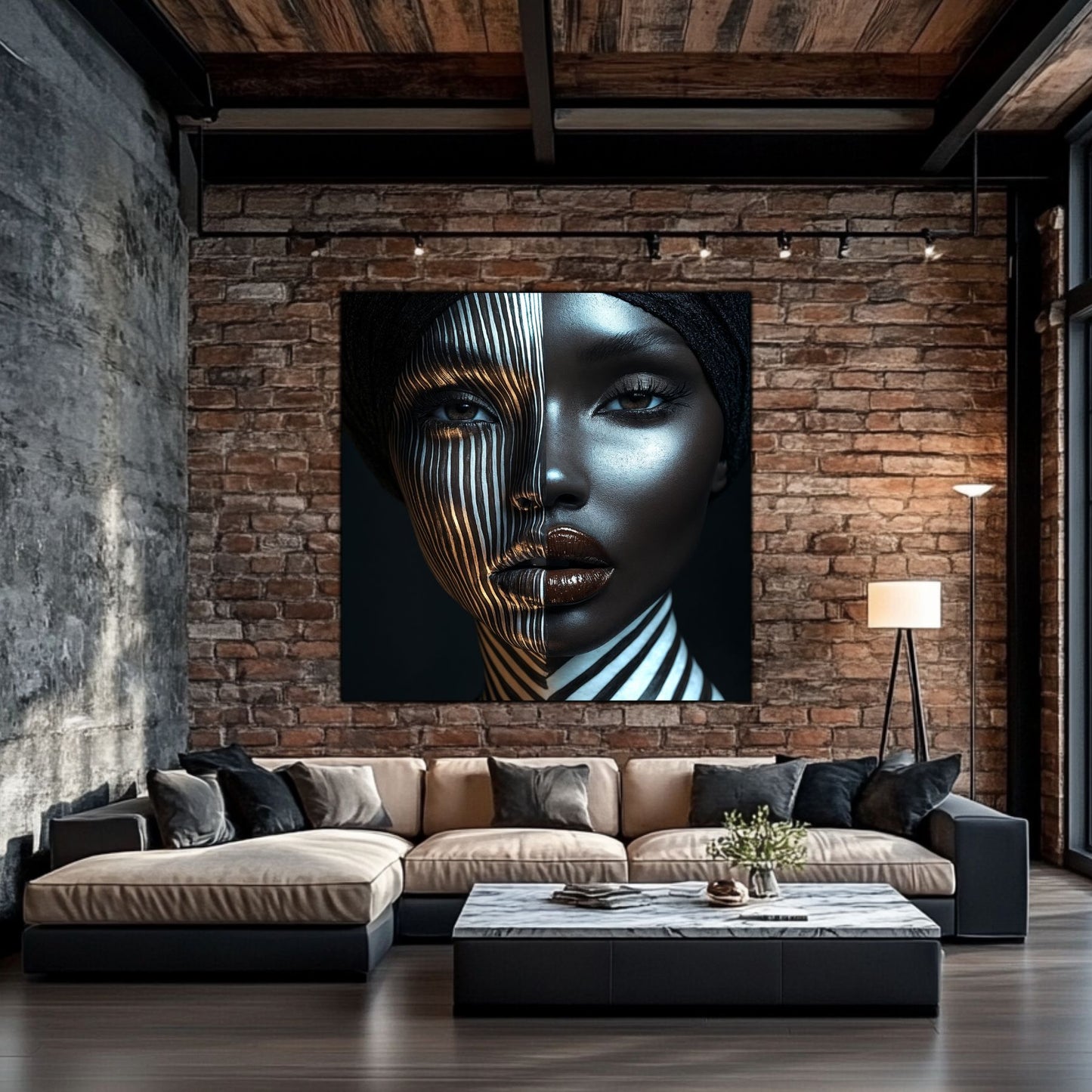Dark Glow - Tablou Decorativ pt Peretele Livingului Modern - NO04