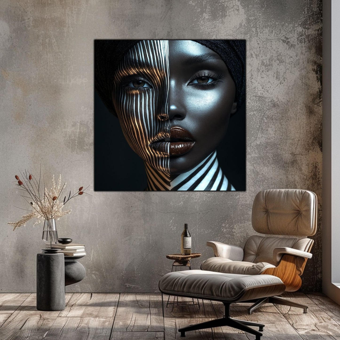 Dark Glow - Tablou Decorativ pt Peretele Livingului Modern - NO04