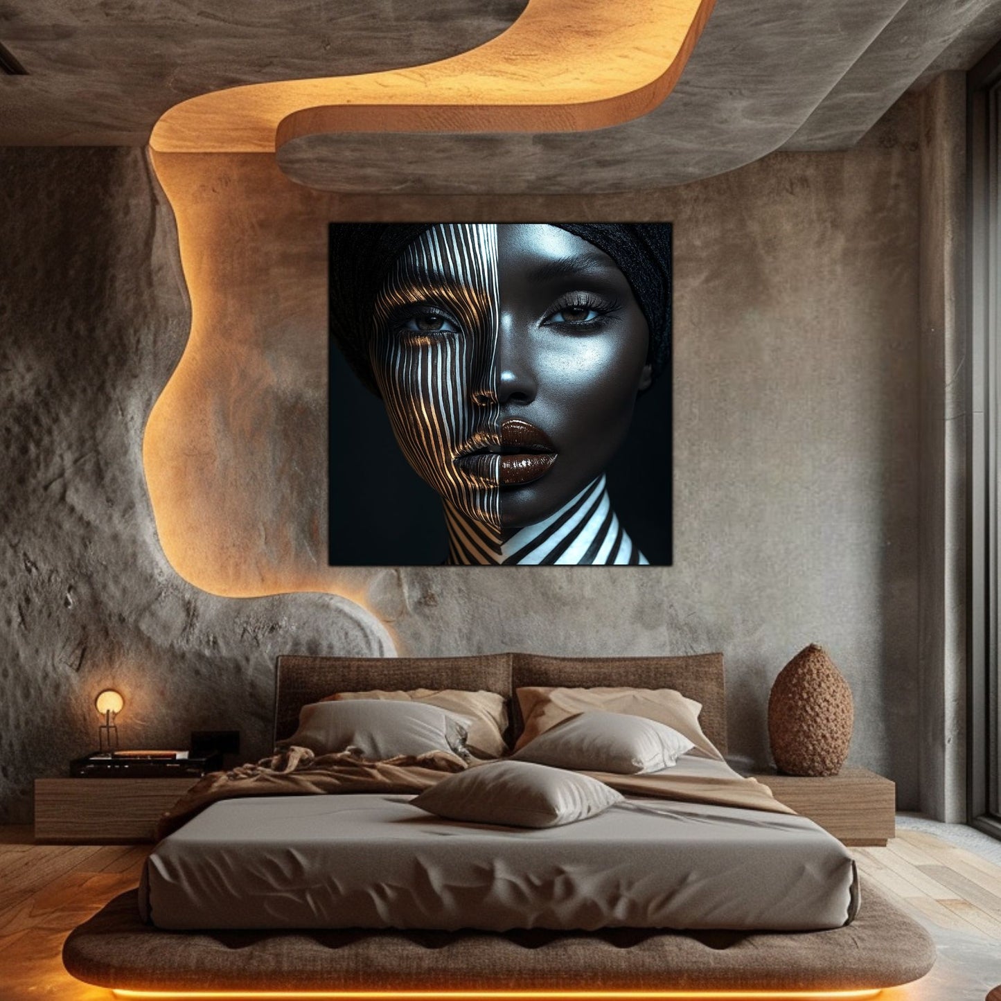 Dark Glow - Tablou Decorativ pt Peretele Livingului Modern - NO04