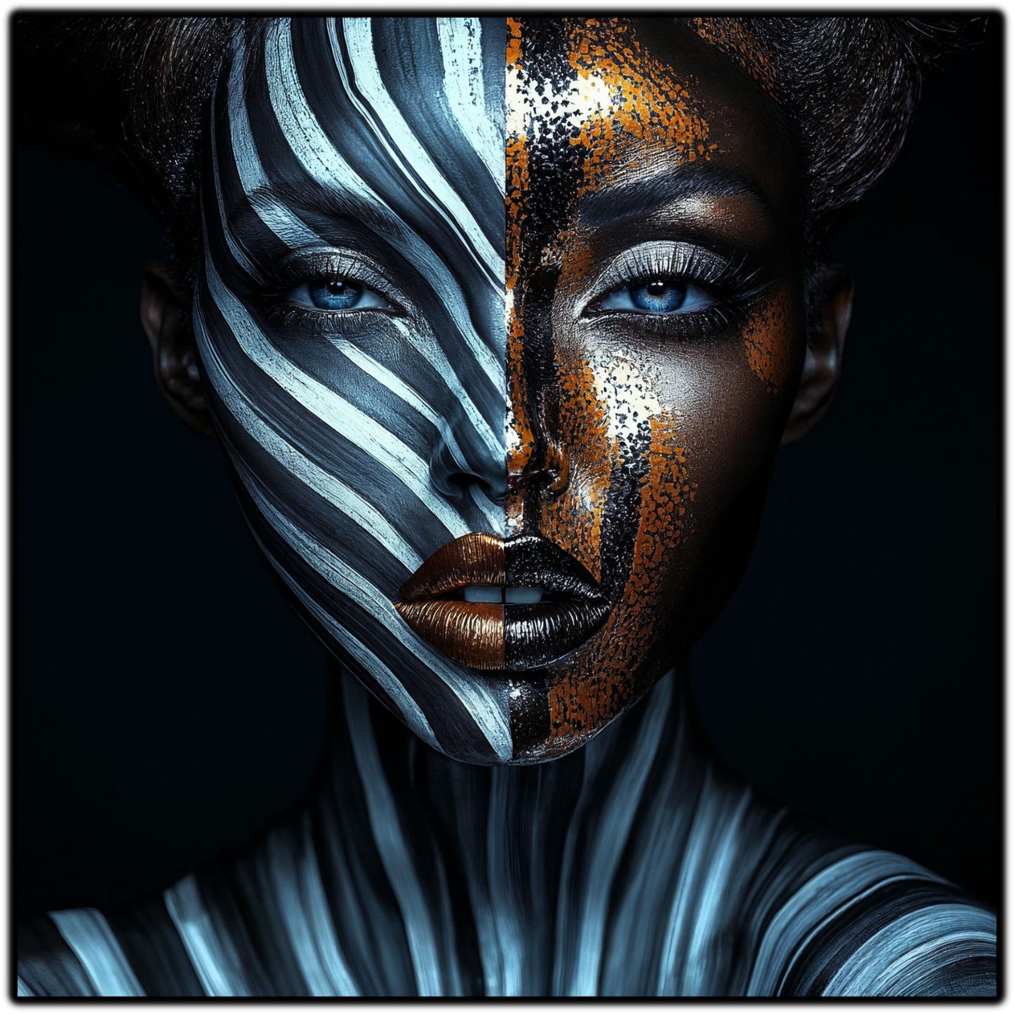 Dark Glow - Tablou Decorativ pt Peretele Livingului Modern - NO06