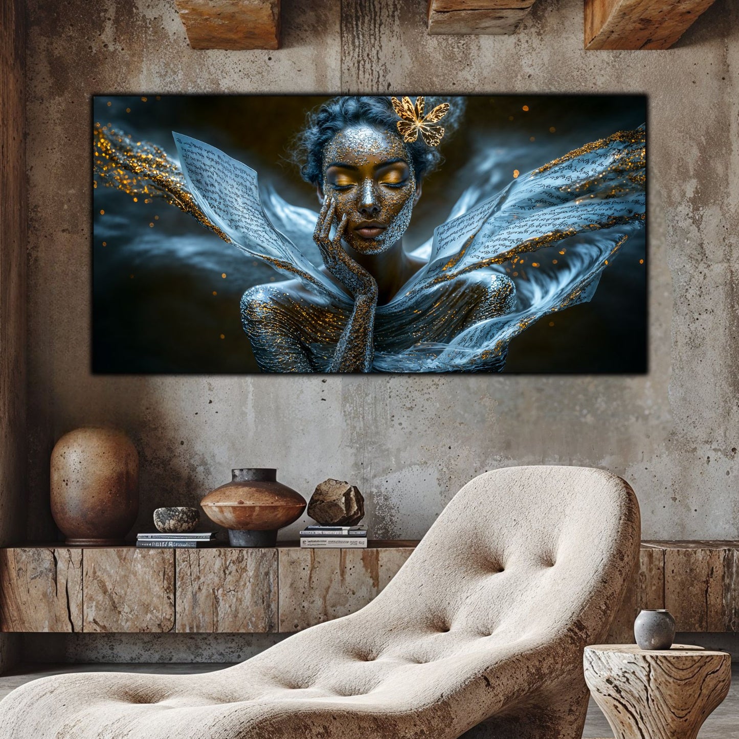 Beyond Meditation - Tablouri moderne pe sticla securizata pentru living contemporan NO01