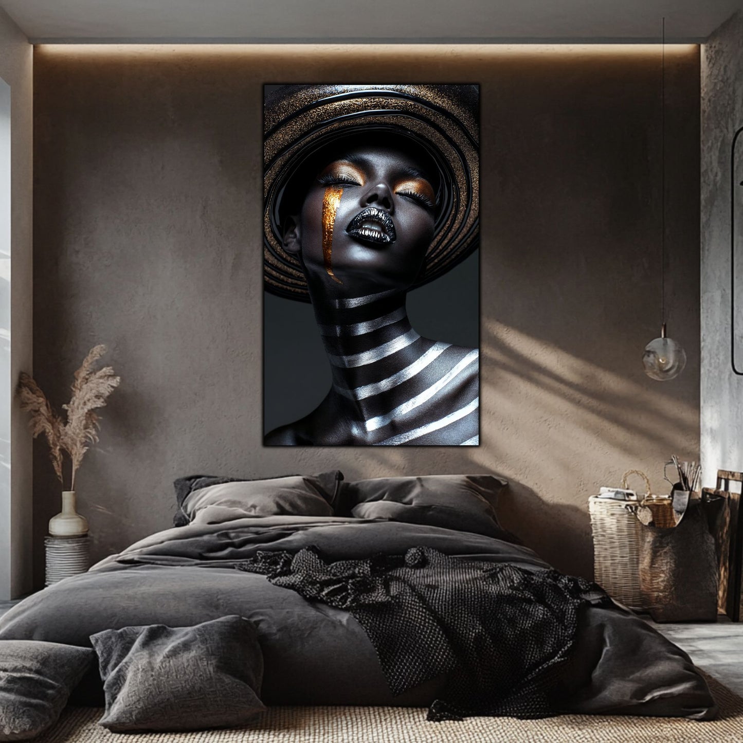 Dark Glow - Tablou Elegant pentru Living Modern - Tablou din Sticla
