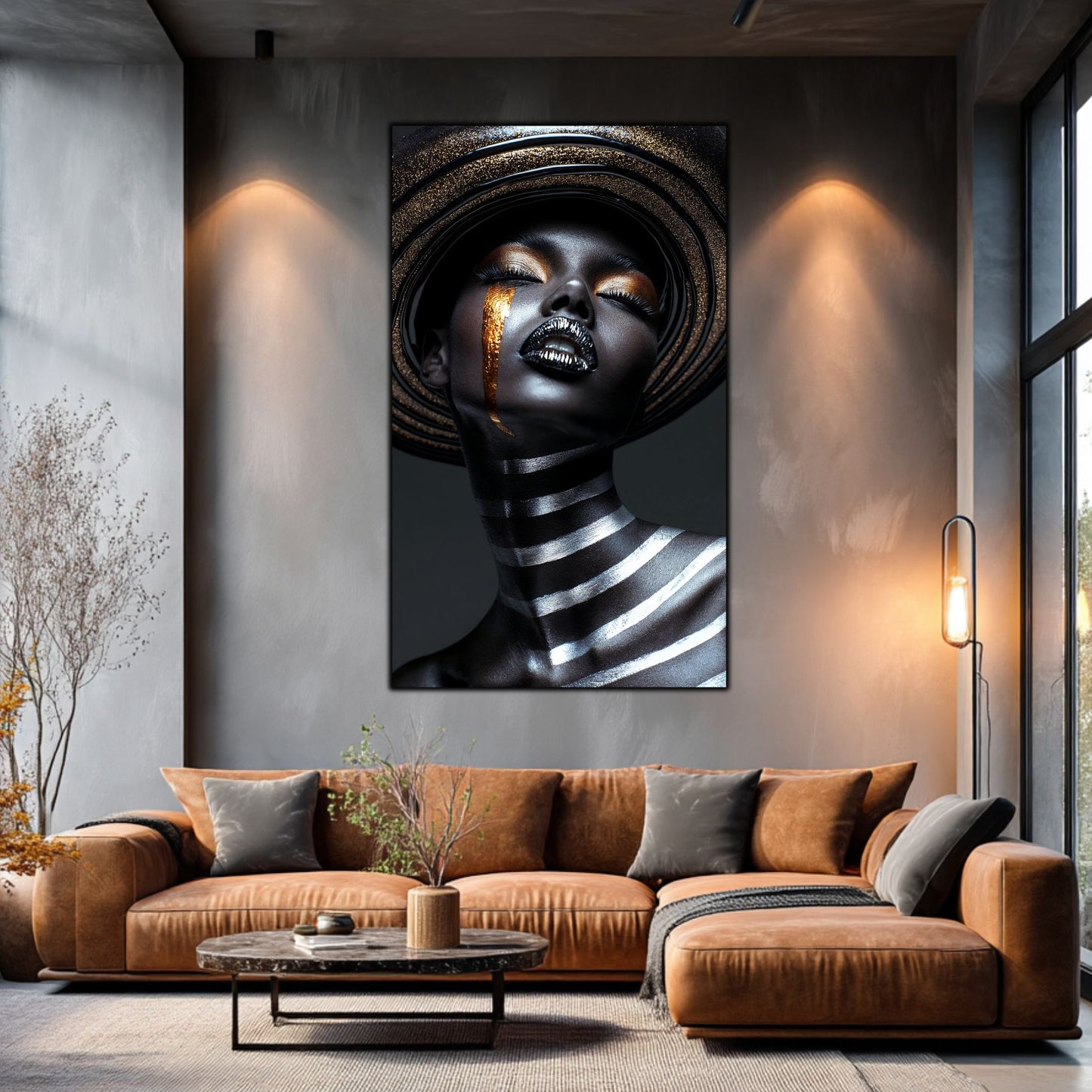 Dark Glow - Tablou Elegant pentru Living Modern - Tablou din Sticla