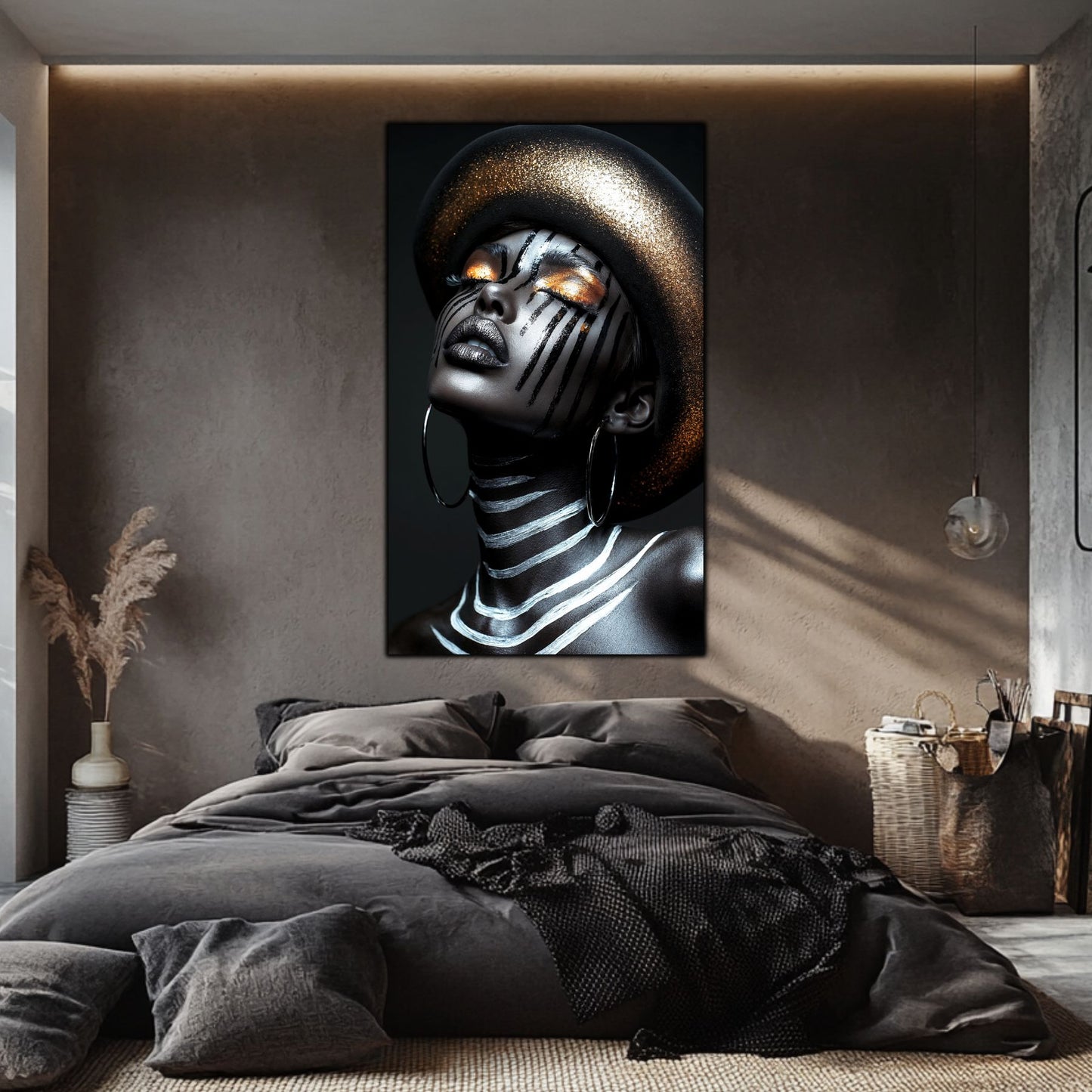 Dark Glow - Tablou Elegant pentru Living Modern - Tablou din Sticla