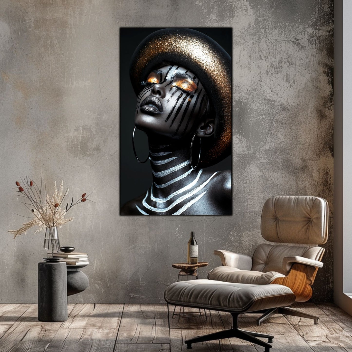 Dark Glow - Tablou Elegant pentru Living Modern - Tablou din Sticla