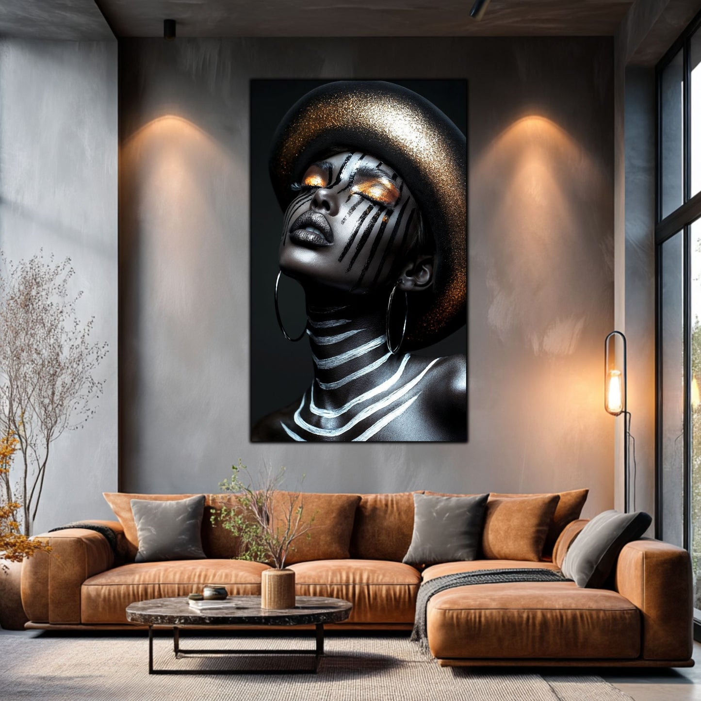 Dark Glow - Tablou Elegant pentru Living Modern - Tablou din Sticla