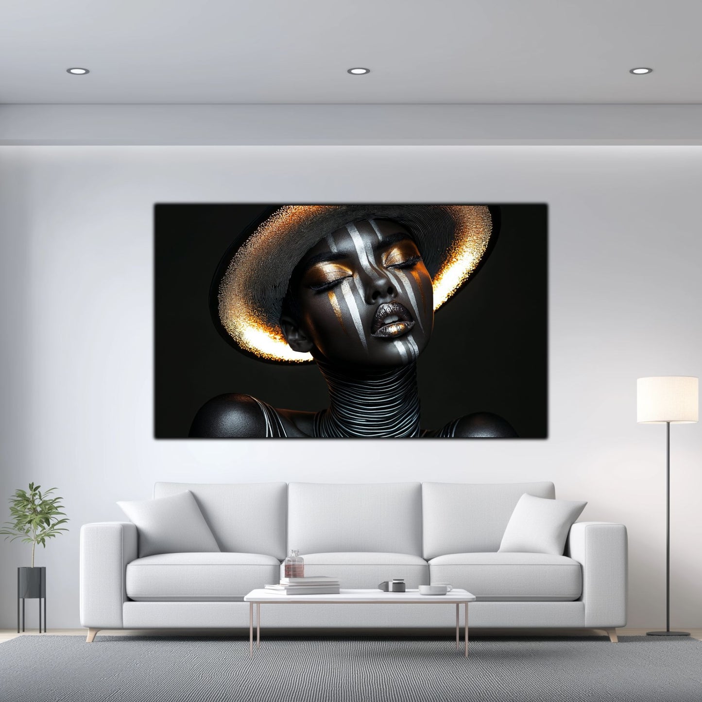 Dark Glow - Tablou elegant pentru living modern - Decor Contemporan Abstract