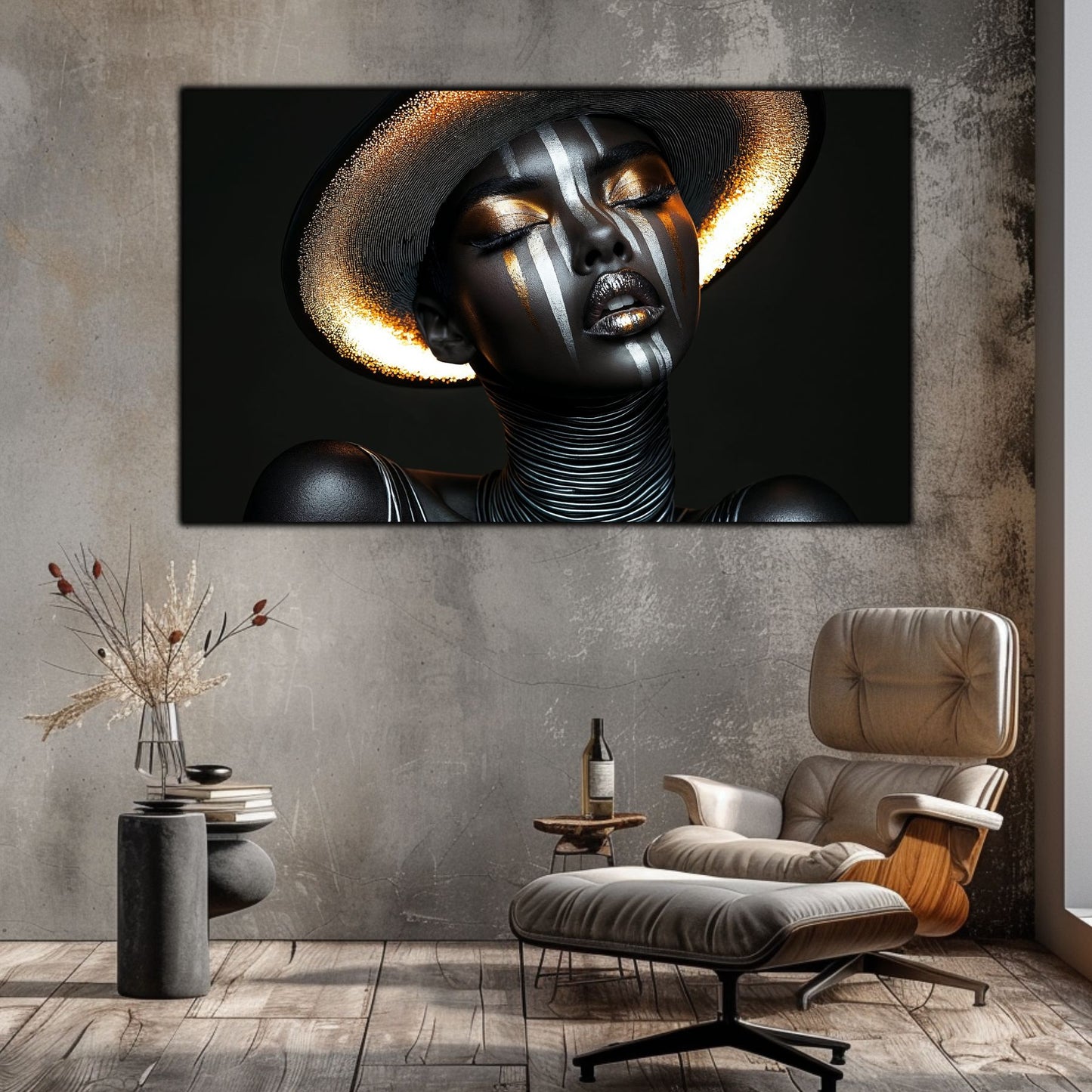 Dark Glow - Tablou elegant pentru living modern - Decor Contemporan Abstract