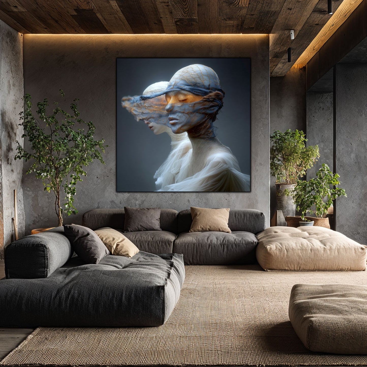 Tablou Decorativ Premium pe Sticla Securizata - „Fractured Dream” - No05