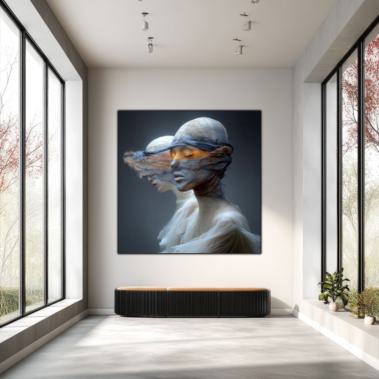Tablou Decorativ Premium pe Sticla Securizata - „Fractured Dream” - No05