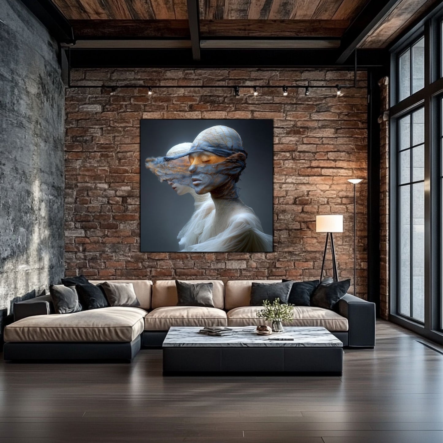 Tablou Decorativ Premium pe Sticla Securizata - „Fractured Dream” - No05