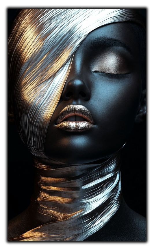 Tablou Decorativ pt Living - Print UV pe Sticla - „Silken Silence” - No01