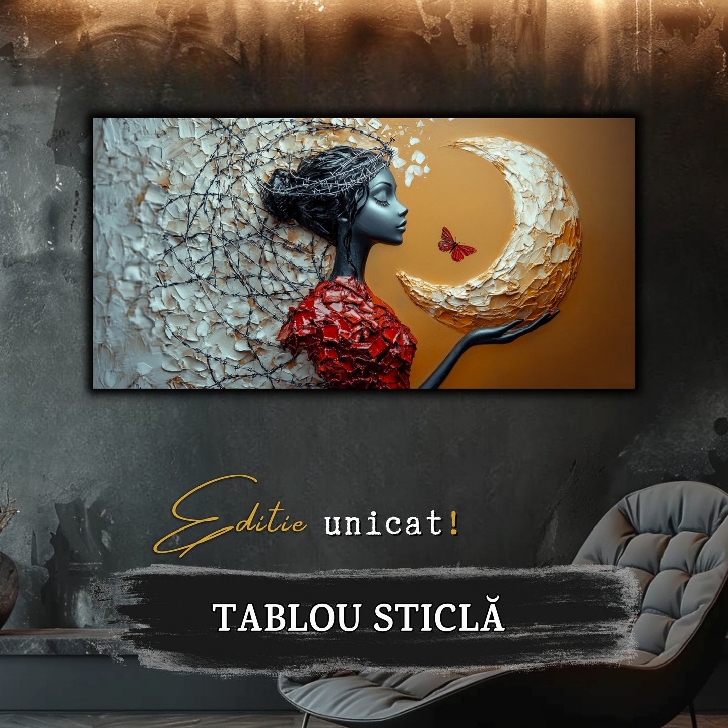 Thorned Beauty - Tablou Sticla Securizata - no09