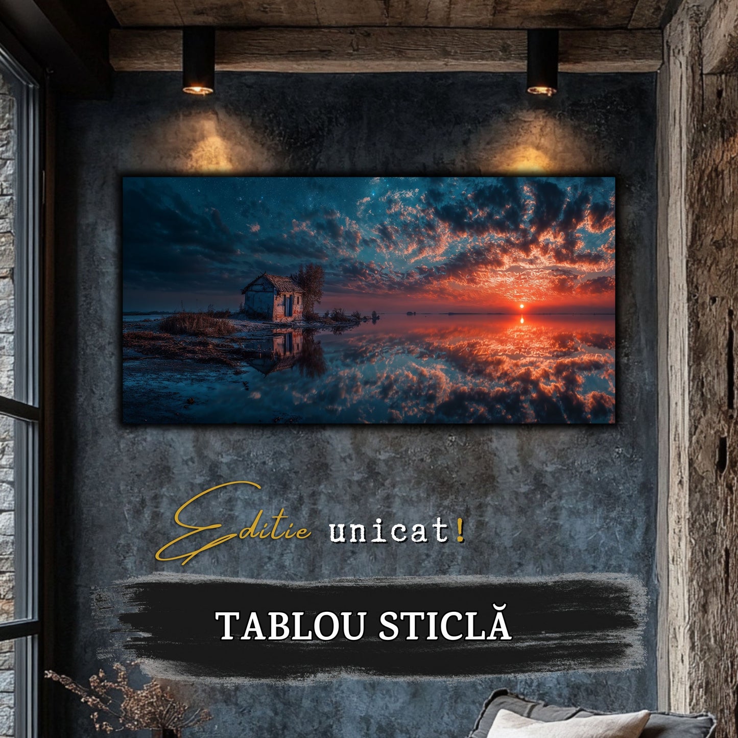 Night and Soul - Tablou Living - Sticla Securizata - no07