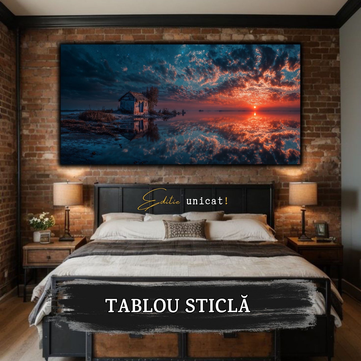 Night and Soul - Tablou Living - Sticla Securizata - no07