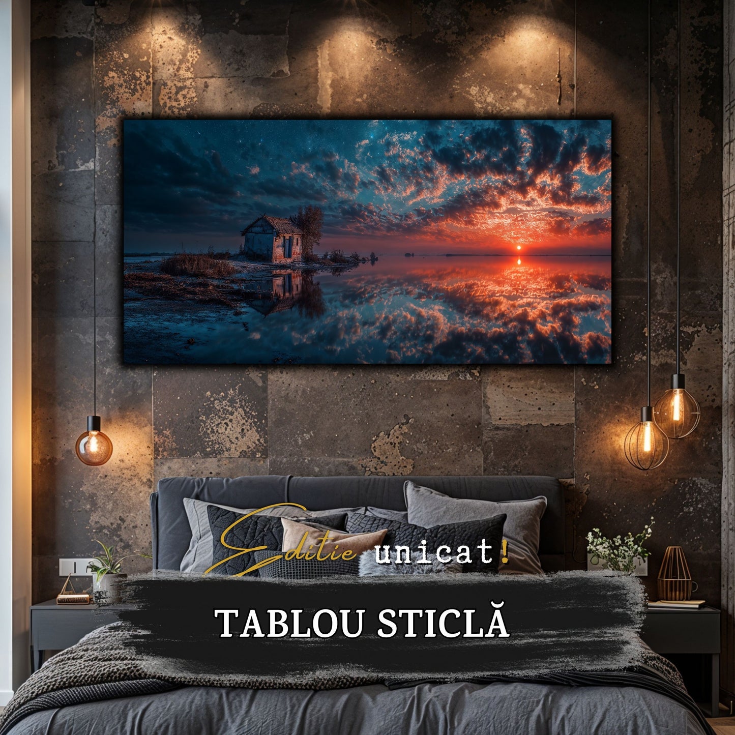 Night and Soul - Tablou Living - Sticla Securizata - no07
