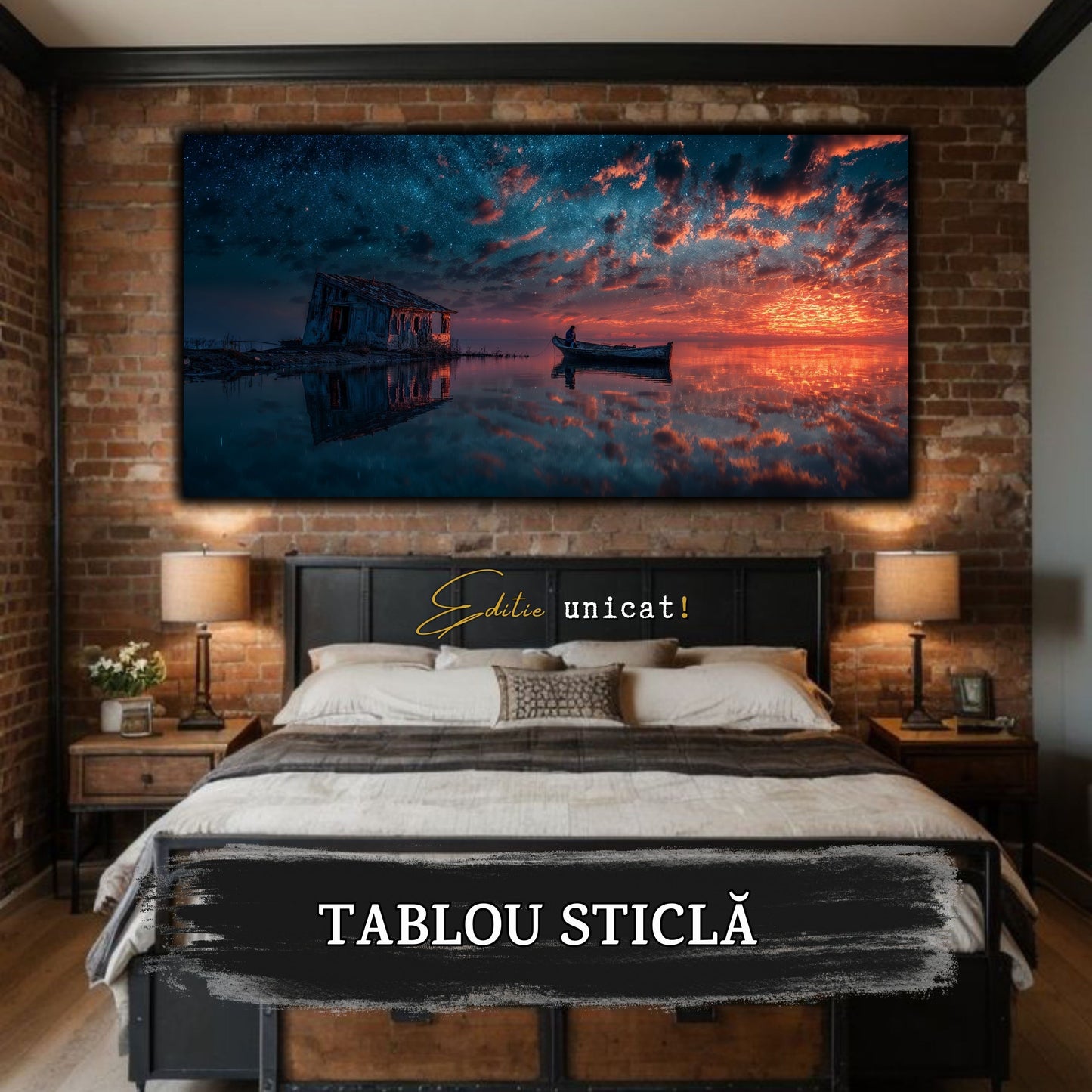 Night and Soul - Tablou Living - Sticla Securizata - no06