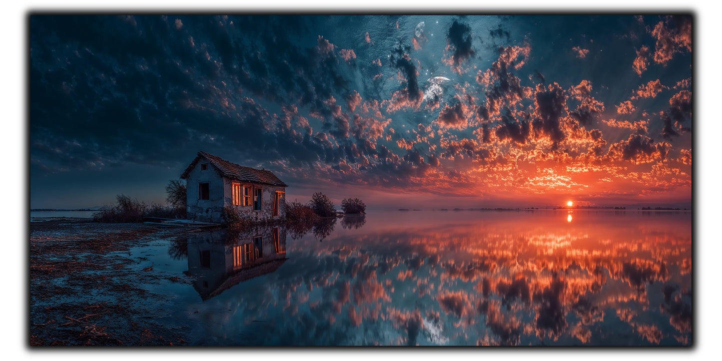 Night and Soul - Tablou Living - Sticla Securizata - no08