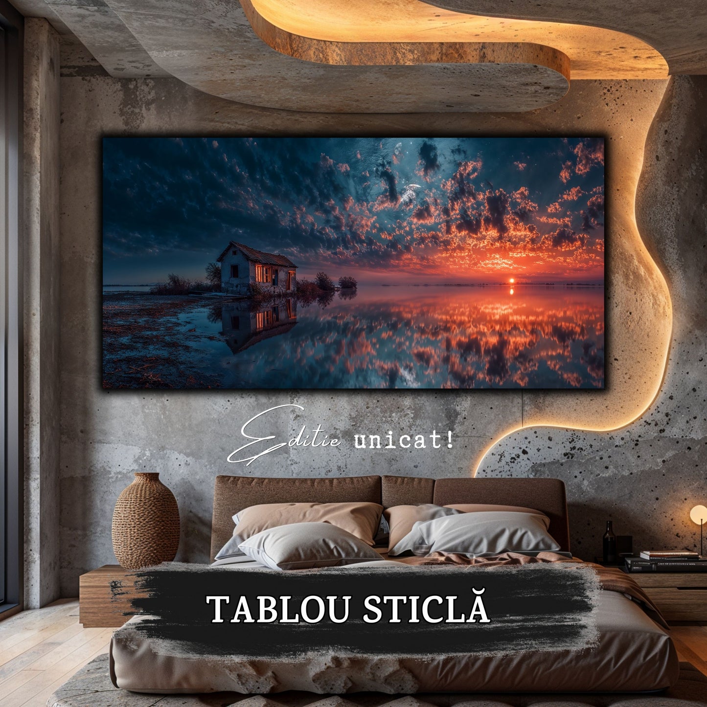 Night and Soul - Tablou Living - Sticla Securizata - no08