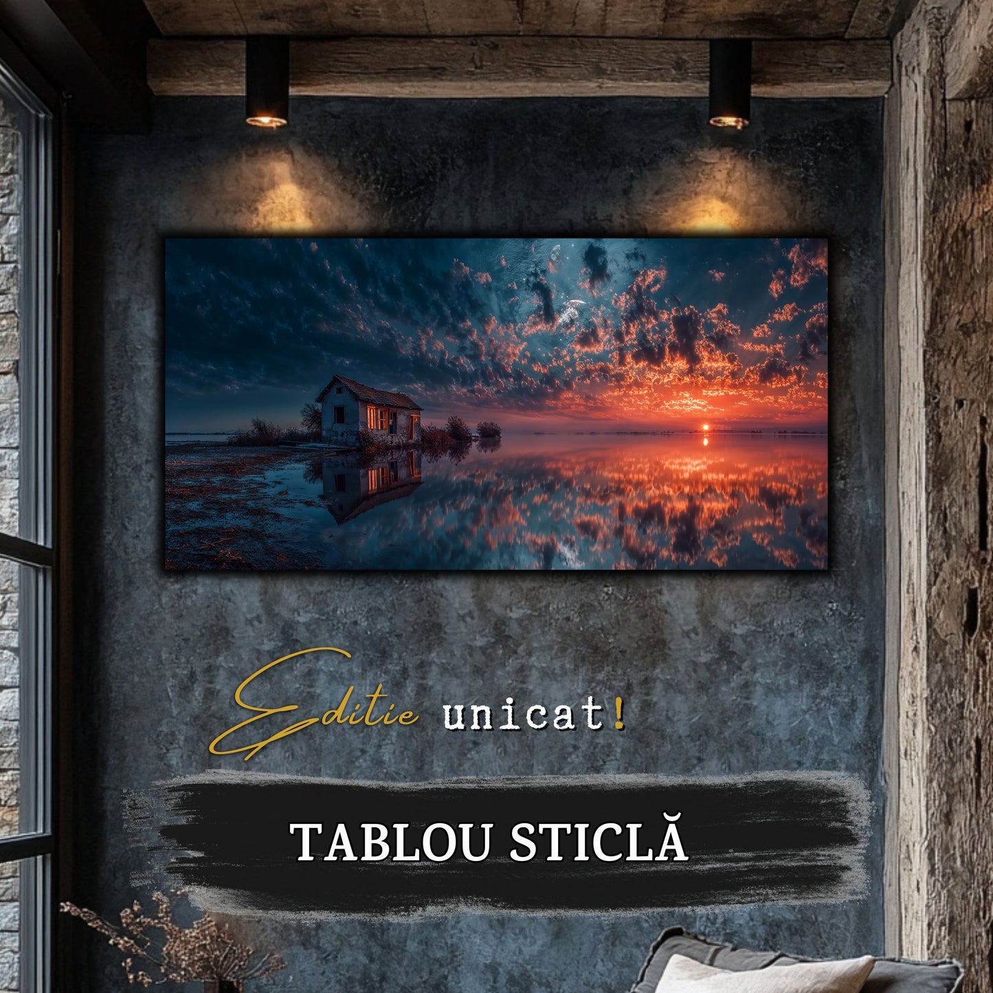 Night and Soul - Tablou Living - Sticla Securizata - no08