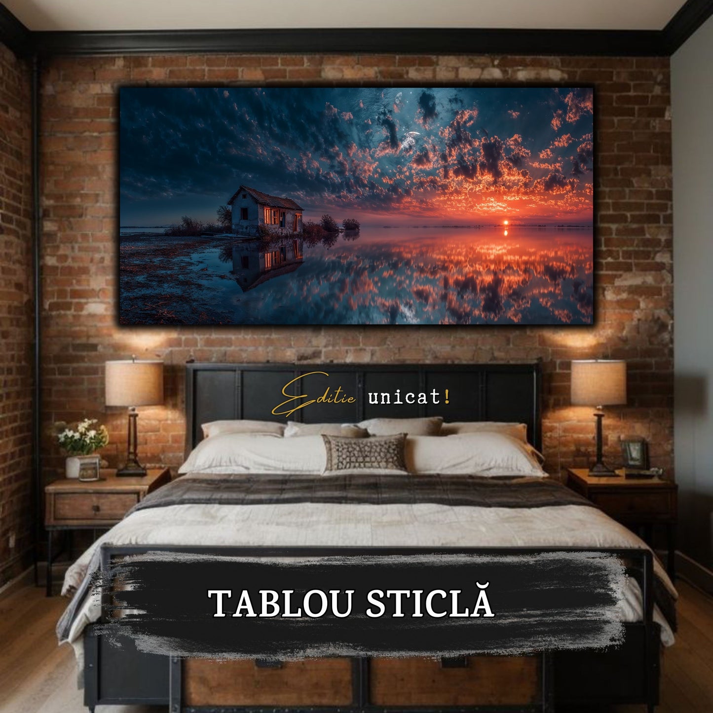 Night and Soul - Tablou Living - Sticla Securizata - no08