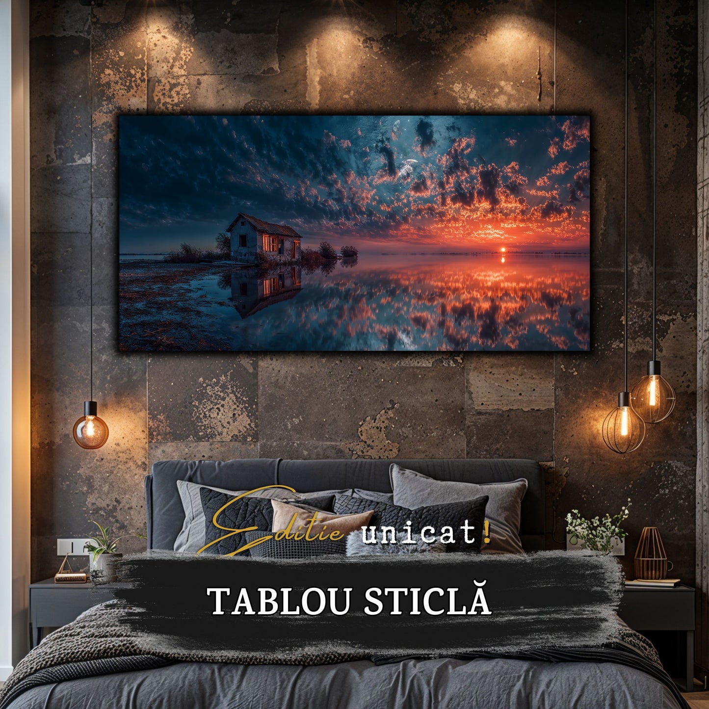 Night and Soul - Tablou Living - Sticla Securizata - no08