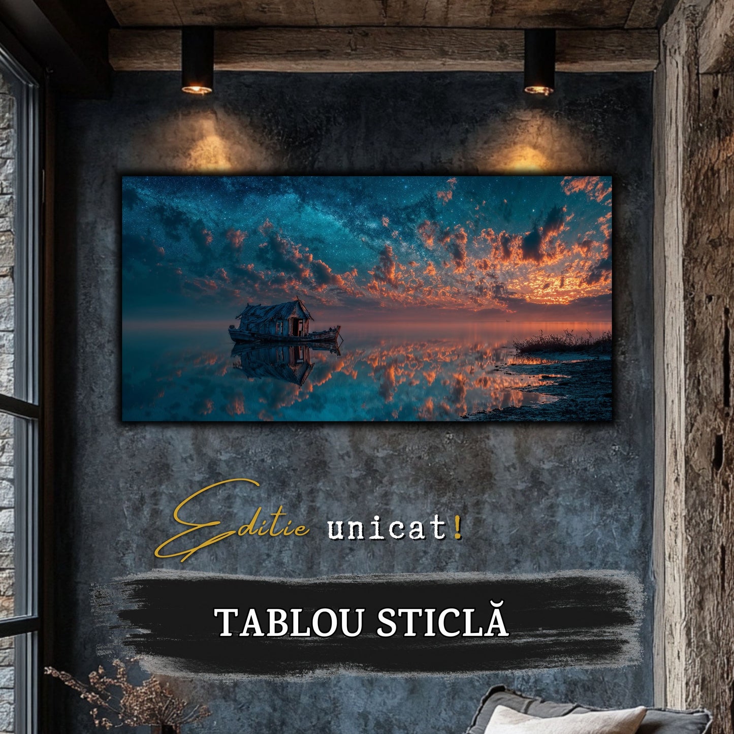 Night and Soul - Tablou Living - Sticla Securizata - no10