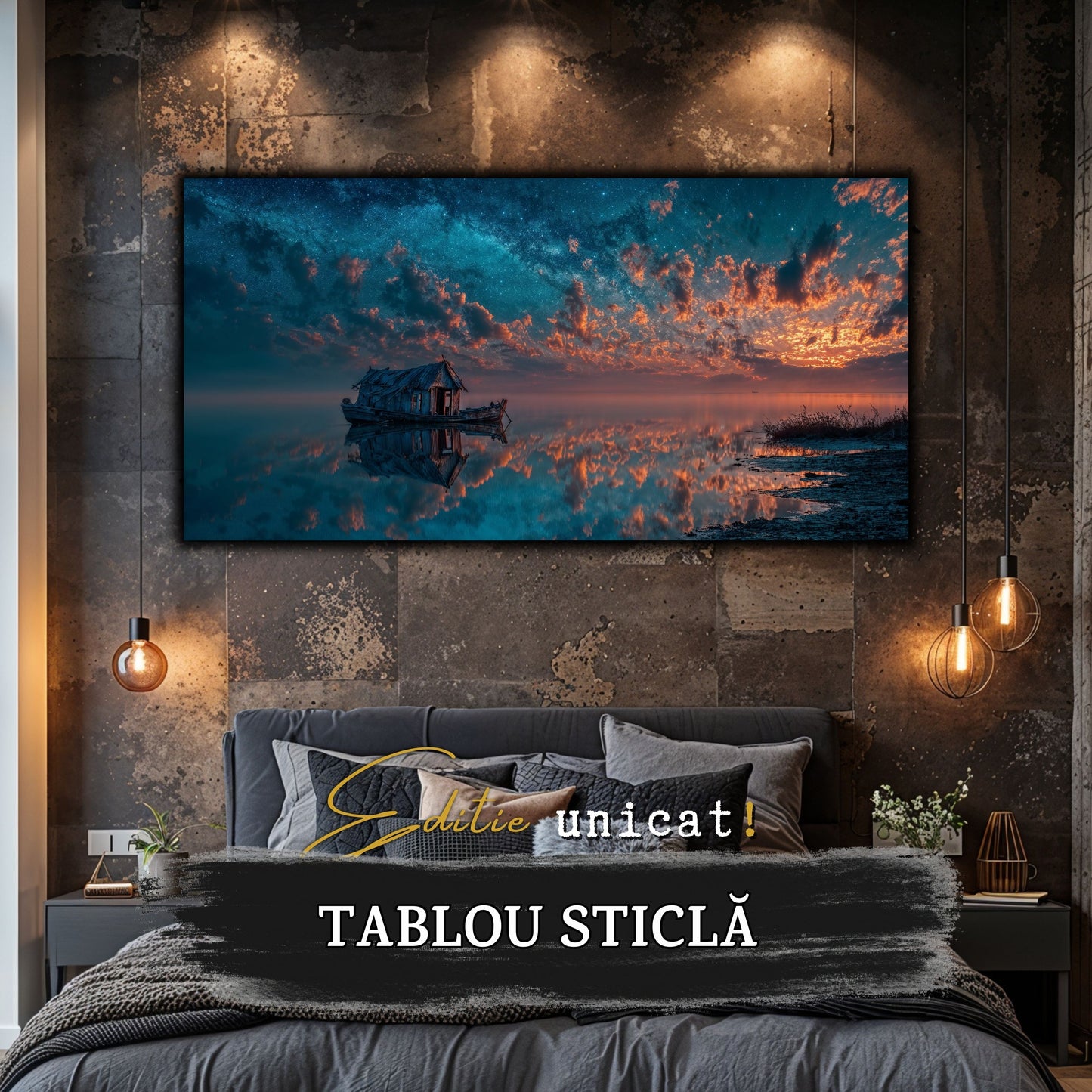 Night and Soul - Tablou Living - Sticla Securizata - no10