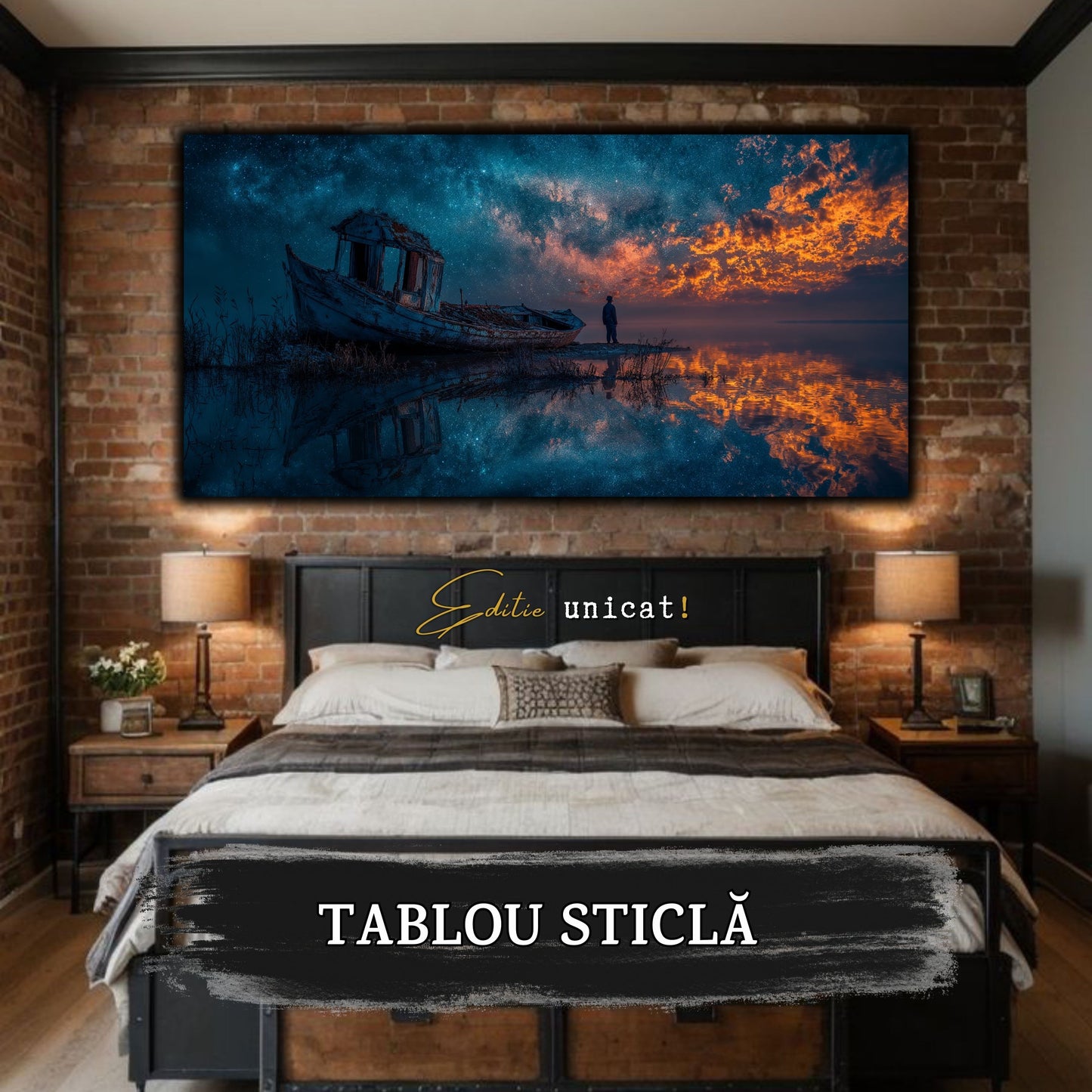 Night and Soul - Tablou Living - Sticla Securizata - no05