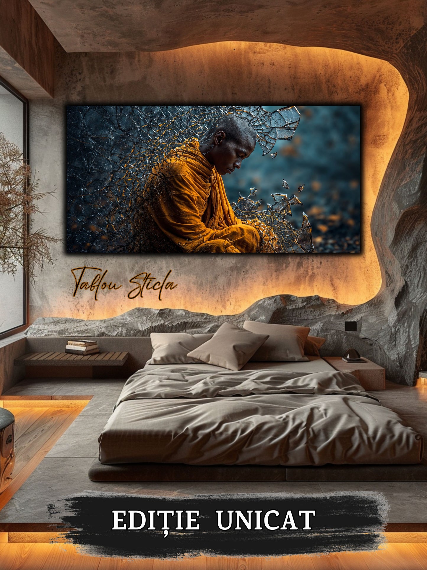 Tablou pe sticlă securizată – unicat - Silent Shatter 13