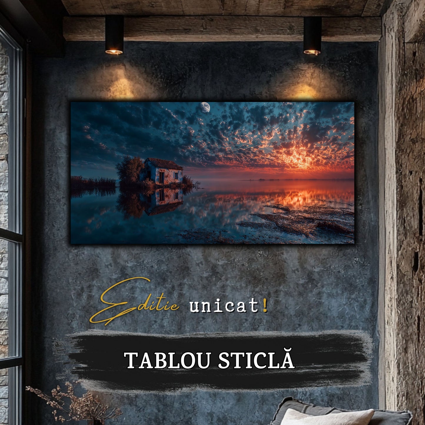 Night and Soul - Tablou Living - Sticla Securizata - no09