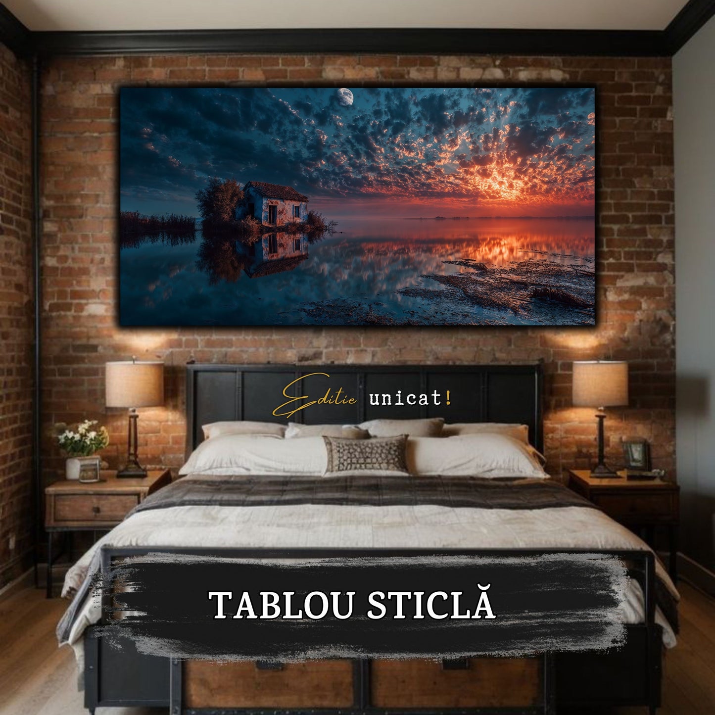 Night and Soul - Tablou Living - Sticla Securizata - no09