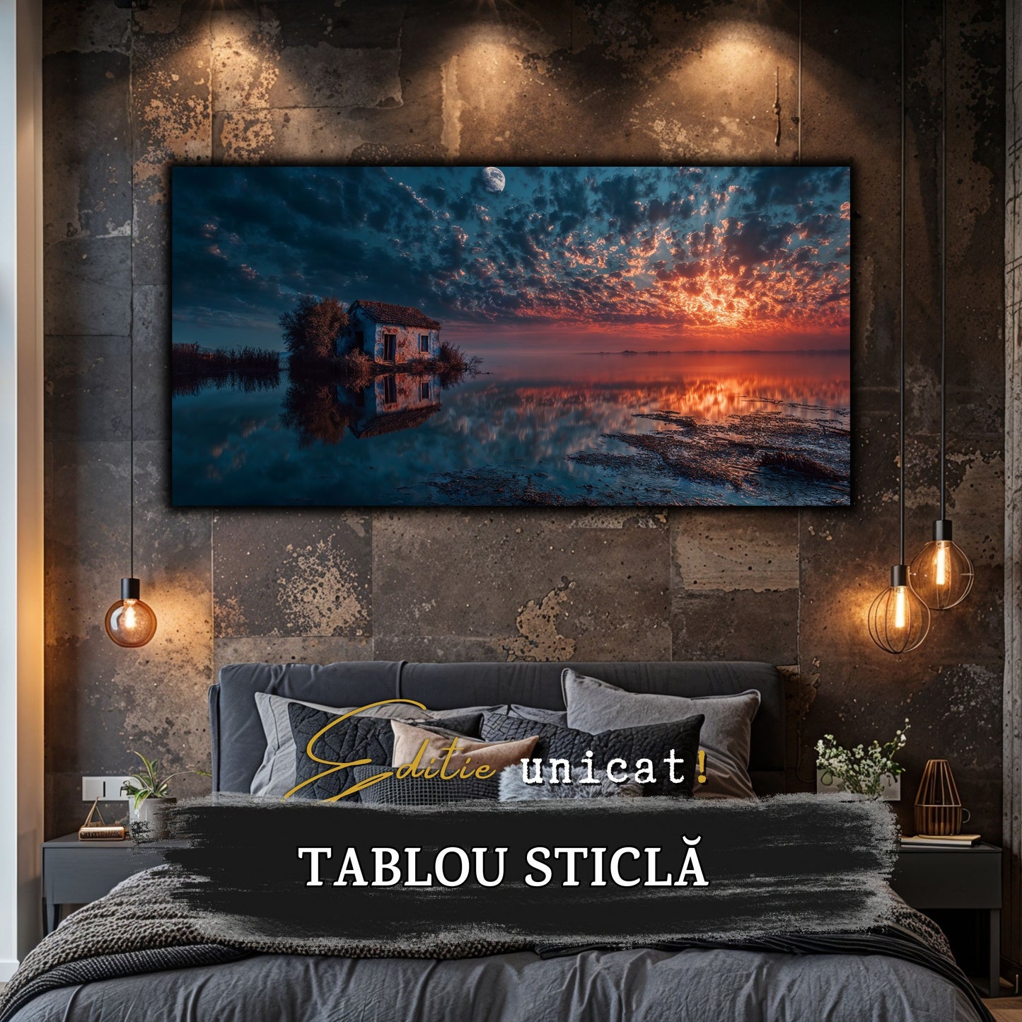 Night and Soul - Tablou Living - Sticla Securizata - no09