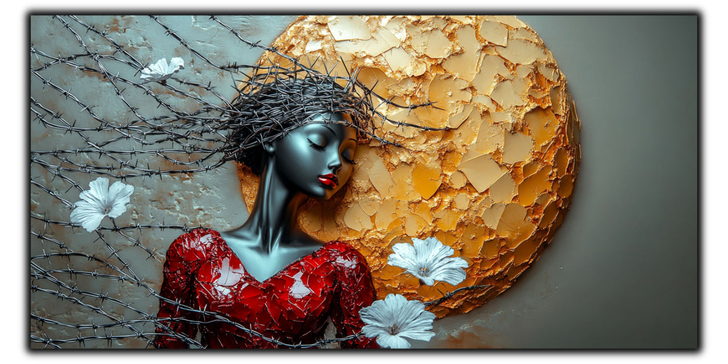 Thorned Beauty - Tablou Sticla Securizata - no06