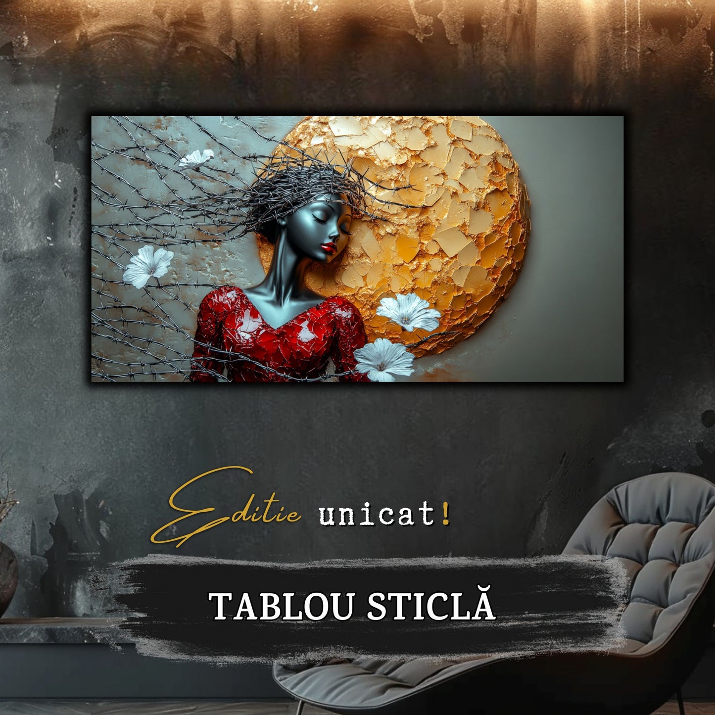 Thorned Beauty - Tablou Sticla Securizata - no06