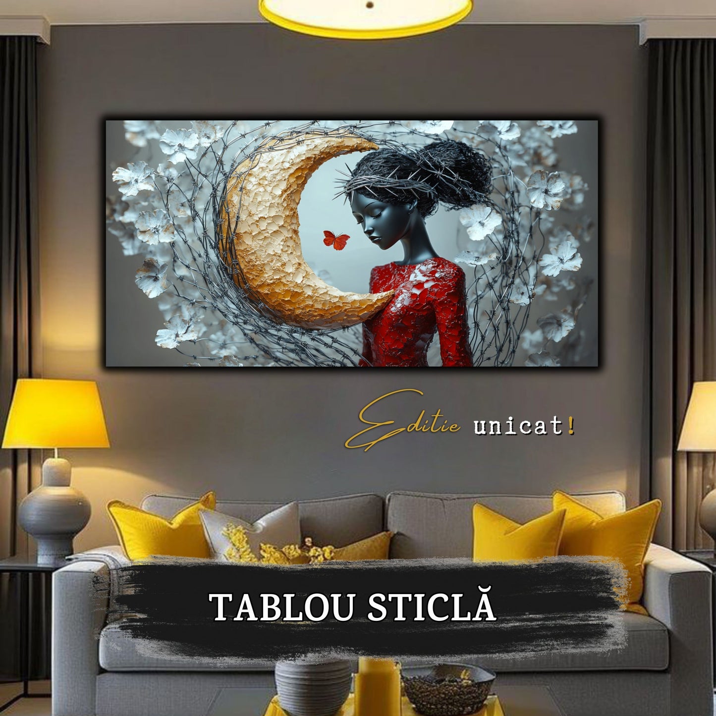 Thorned Beauty - Tablou Sticla Securizata - no07